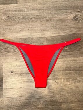 Jolyn Josie Bikini Bottoms Red XL Cheeky Lifeguard Athletic Swim